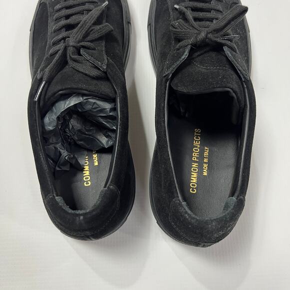 NEW COMMON PROJECTS Original Achilles Low Sneakers Black Suede EU 42 US 9 Shoes - Picture 8 of 12